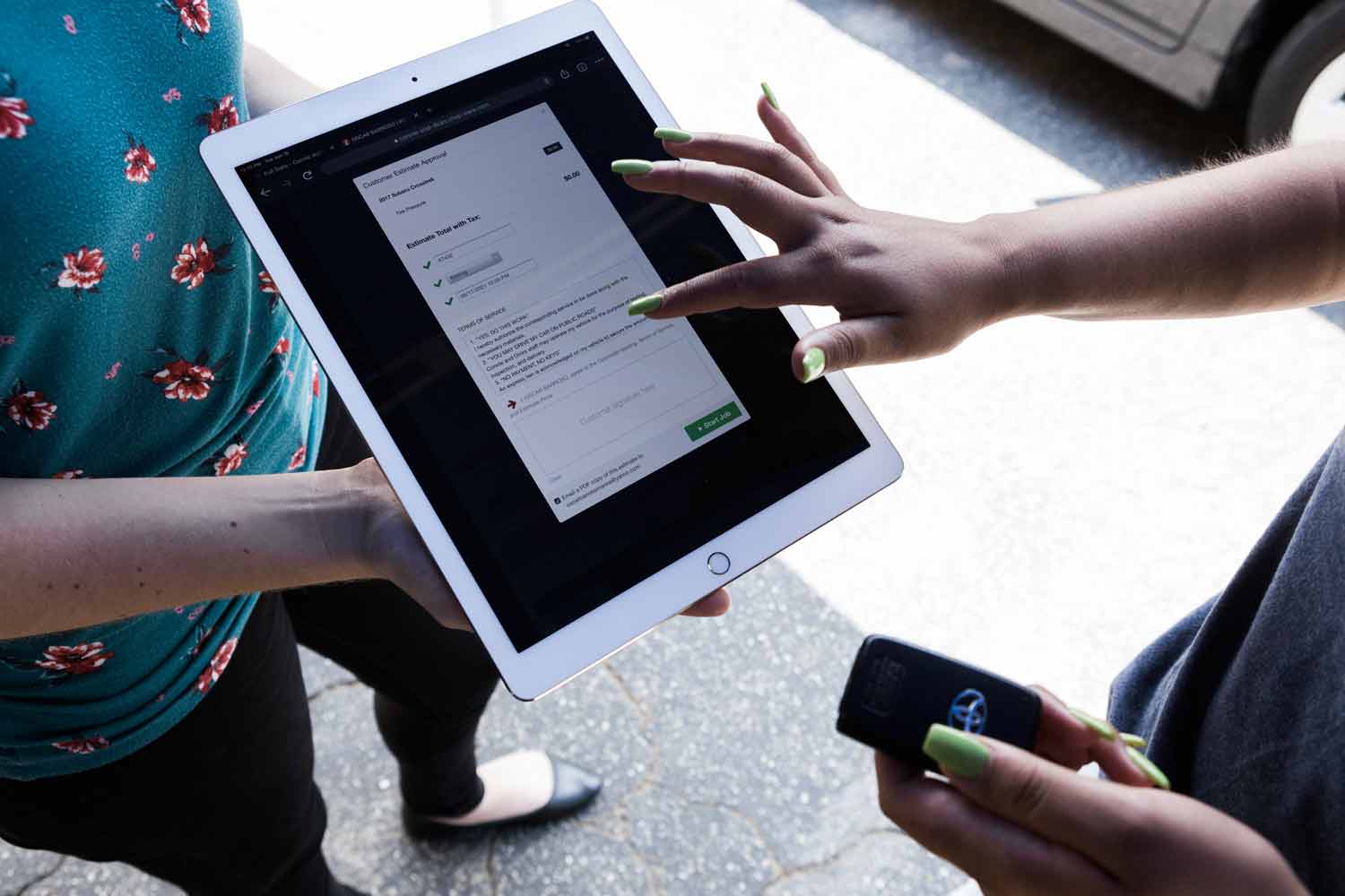 Customer approval workflow