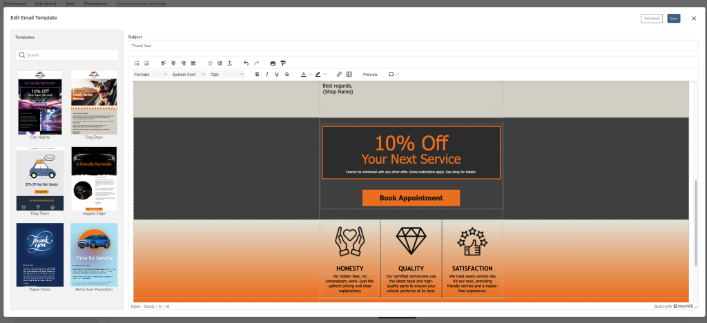 CRM Email Builder
